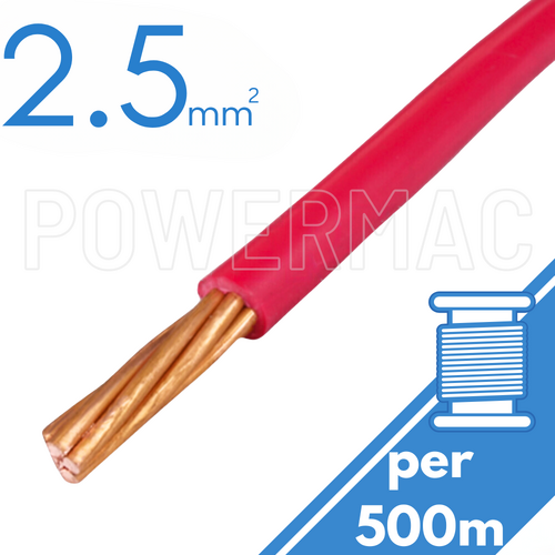 2.5mm Building Wire 1C V90 PVC 1KV Red