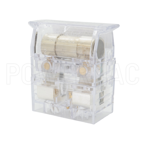 Qld Service Fuse with Link + Nylon Screw, Back Wired, Clear