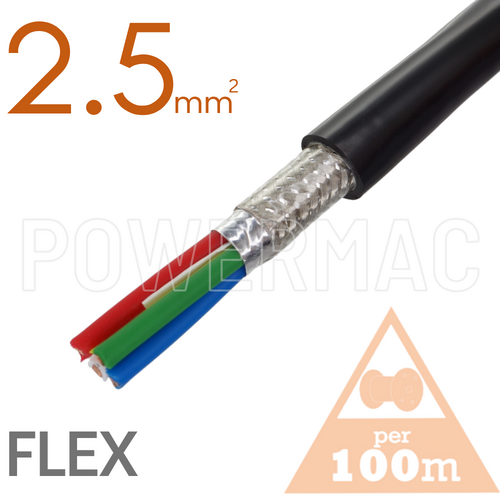 2.5mm 3C+1E EMC Cable Black Sheath