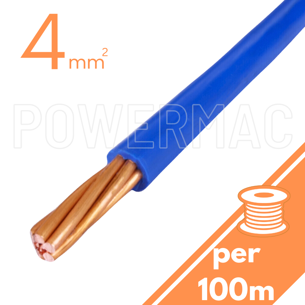 4mm Building Wire 1C V90 PVC 1KV Blue