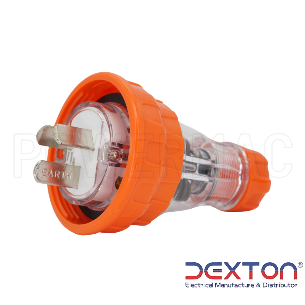 Dexton 3 Pin 20 Amp Plug Flat