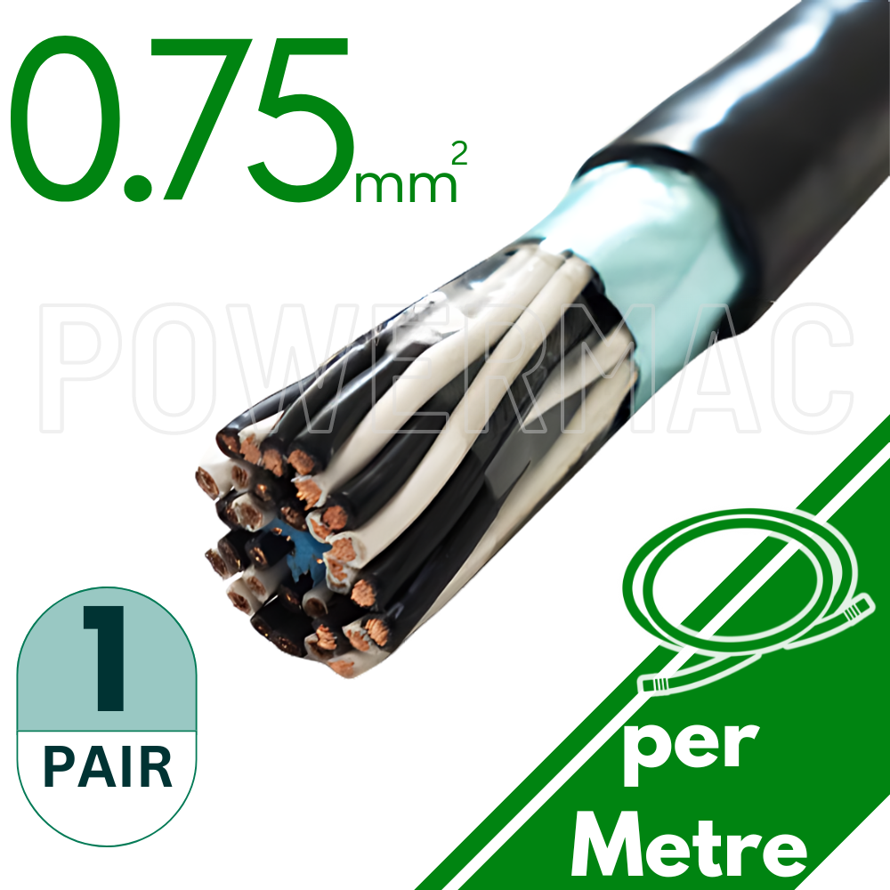 0.75mm 1 Pair Instrumentation PVC/OS 110V